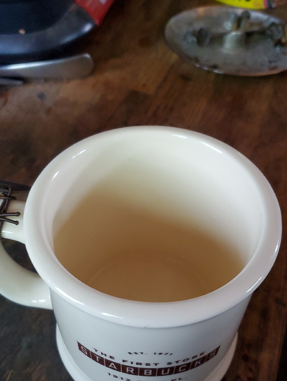 Starbucks Ceramic Mug in Cream with Melusine the Siren Emblem and Pike Place Mar - Picture 3 of 12